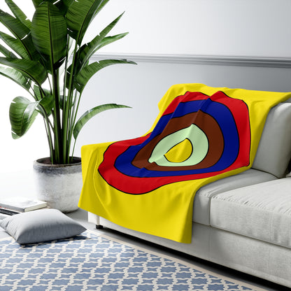 Ecuador Retro Target Blanket Throw