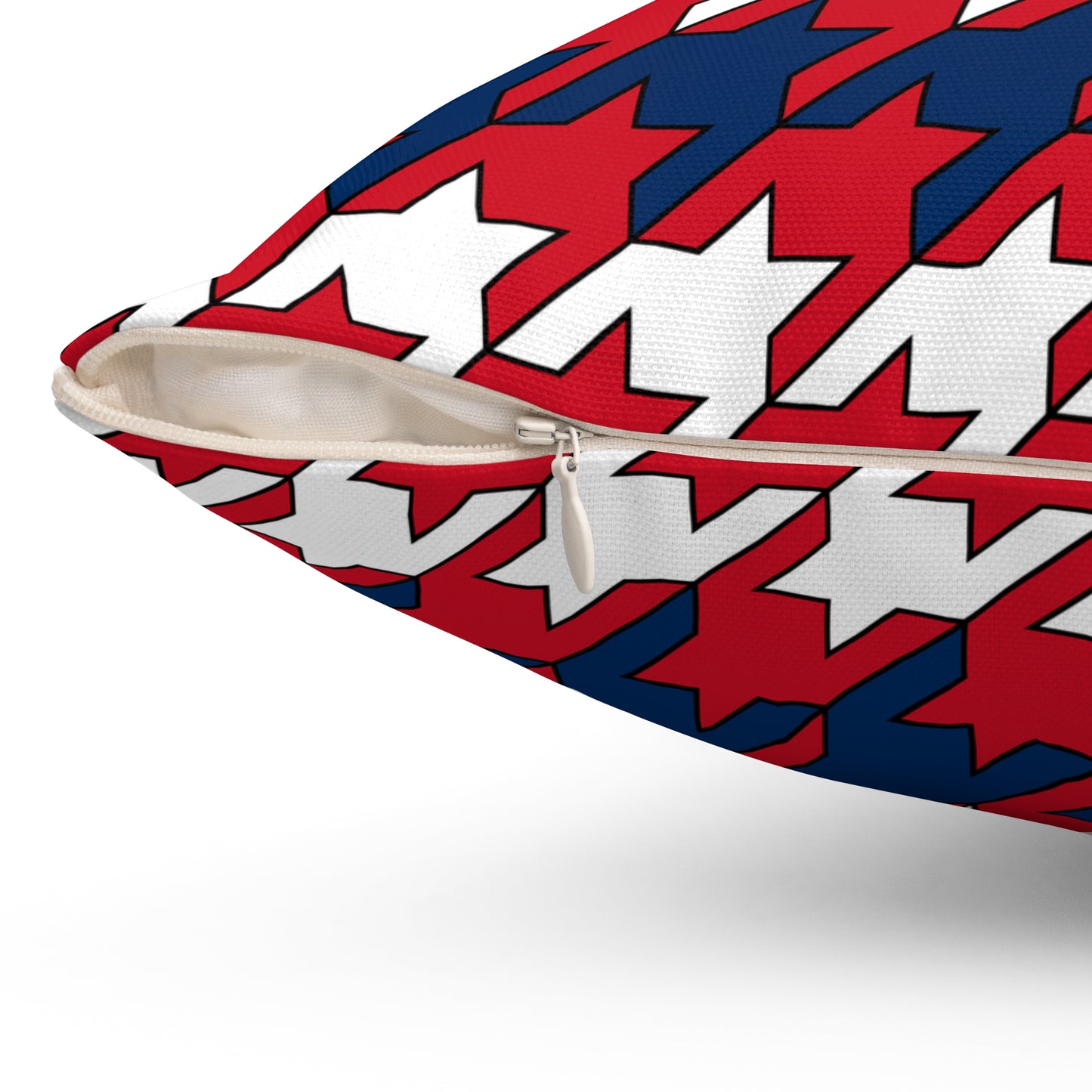 Dominican Republic Retro Houndstooth Cushion Pillow