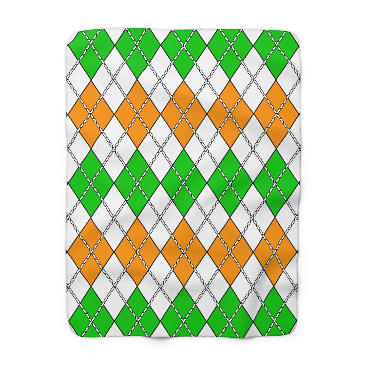 Cote Divoire Retro Argyle Blanket Throw