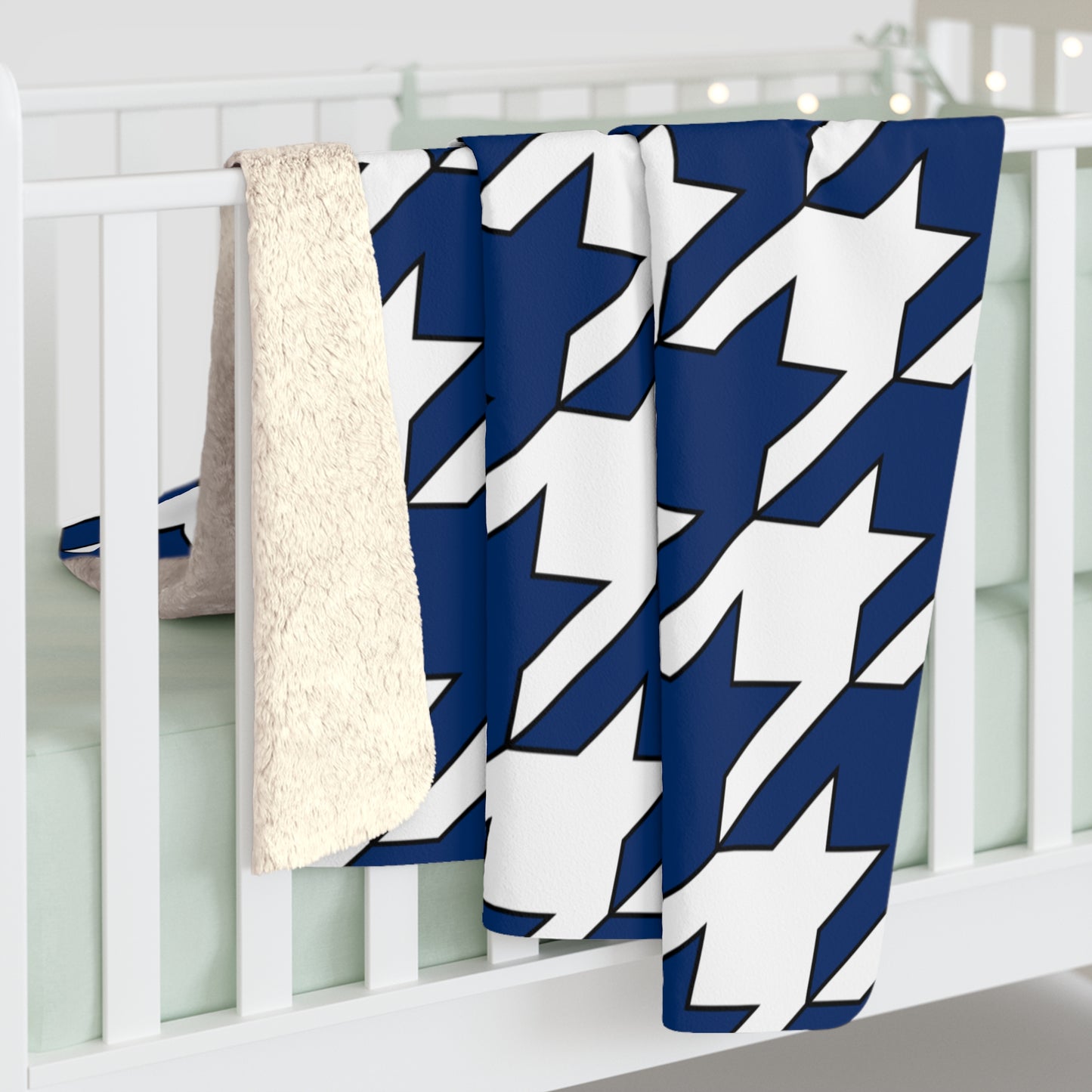 Finland Retro Houndstooth Blanket Throw