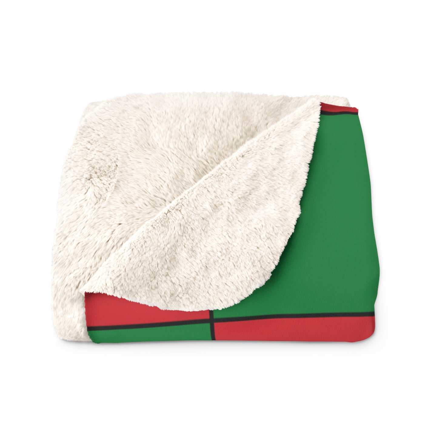 Turkmenistan Retro Check Blanket Throw