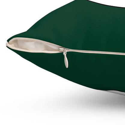 Dark Green, White Retro Target Cushion Pillow