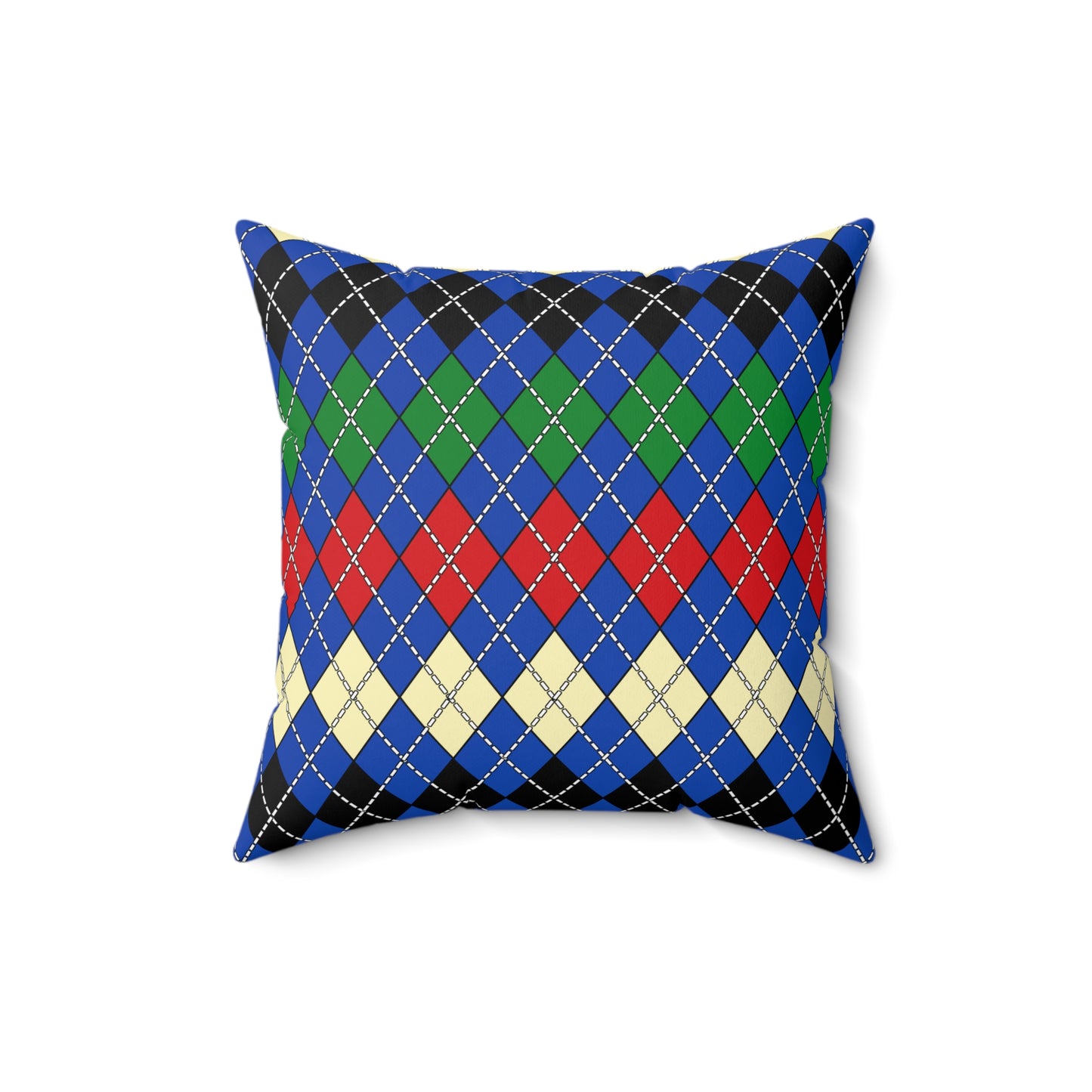 South Sudan Retro Argyle Cushion Pillow