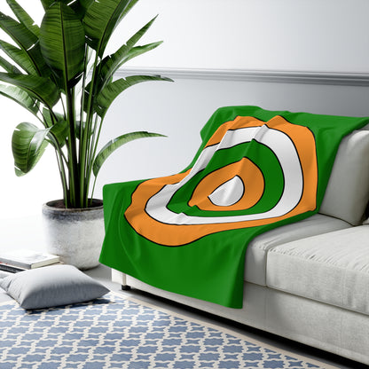 India Retro Target Blanket Throw