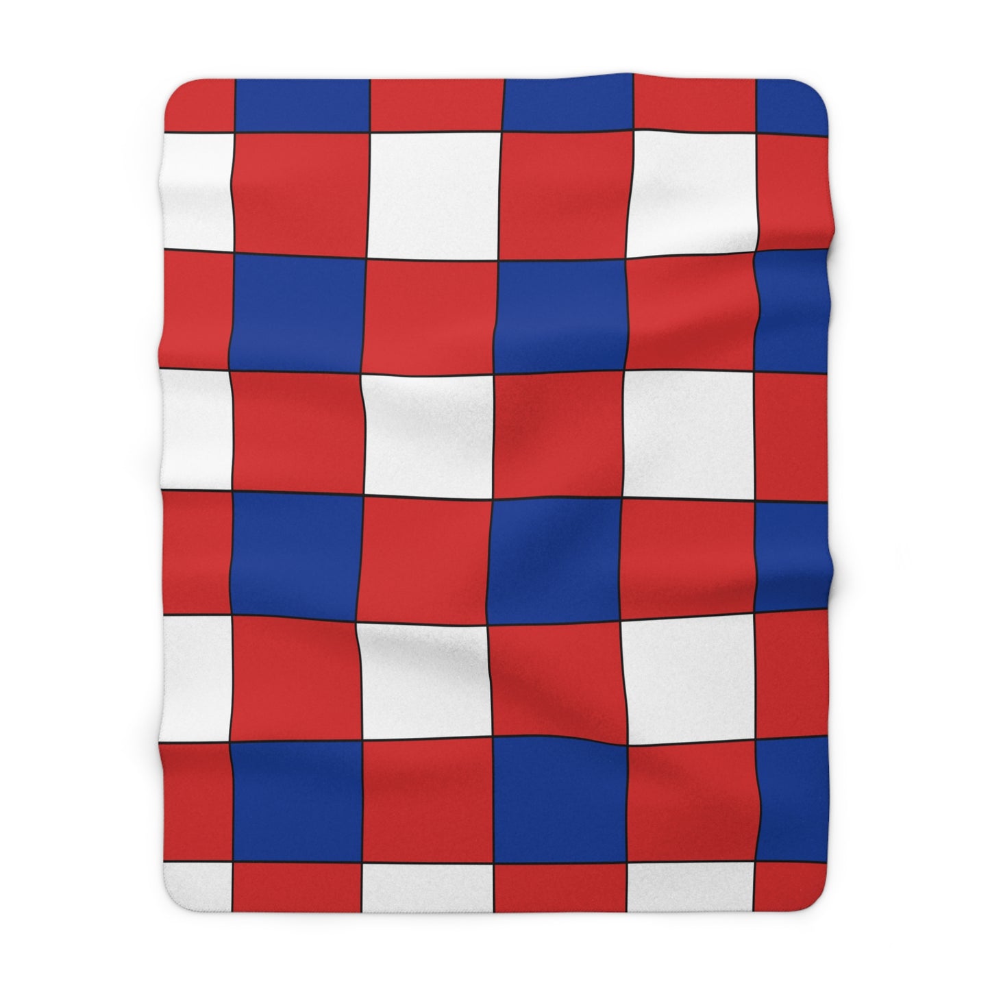 Bouvet Island Retro Check Blanket Throw
