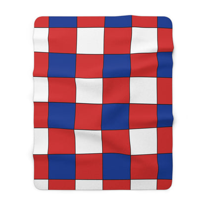 Bouvet Island Retro Check Blanket Throw
