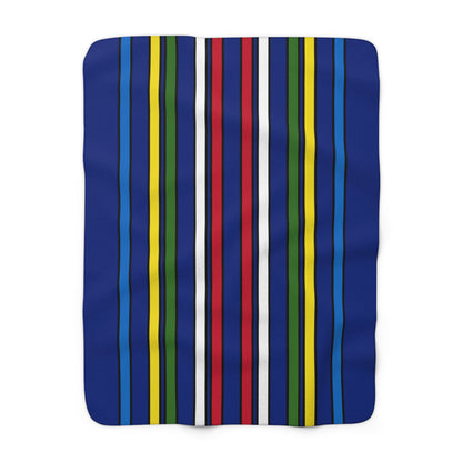 Pitcairn Retro Stripes Blanket Throw