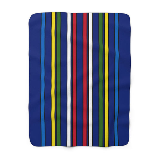 Pitcairn Retro Stripes Blanket Throw