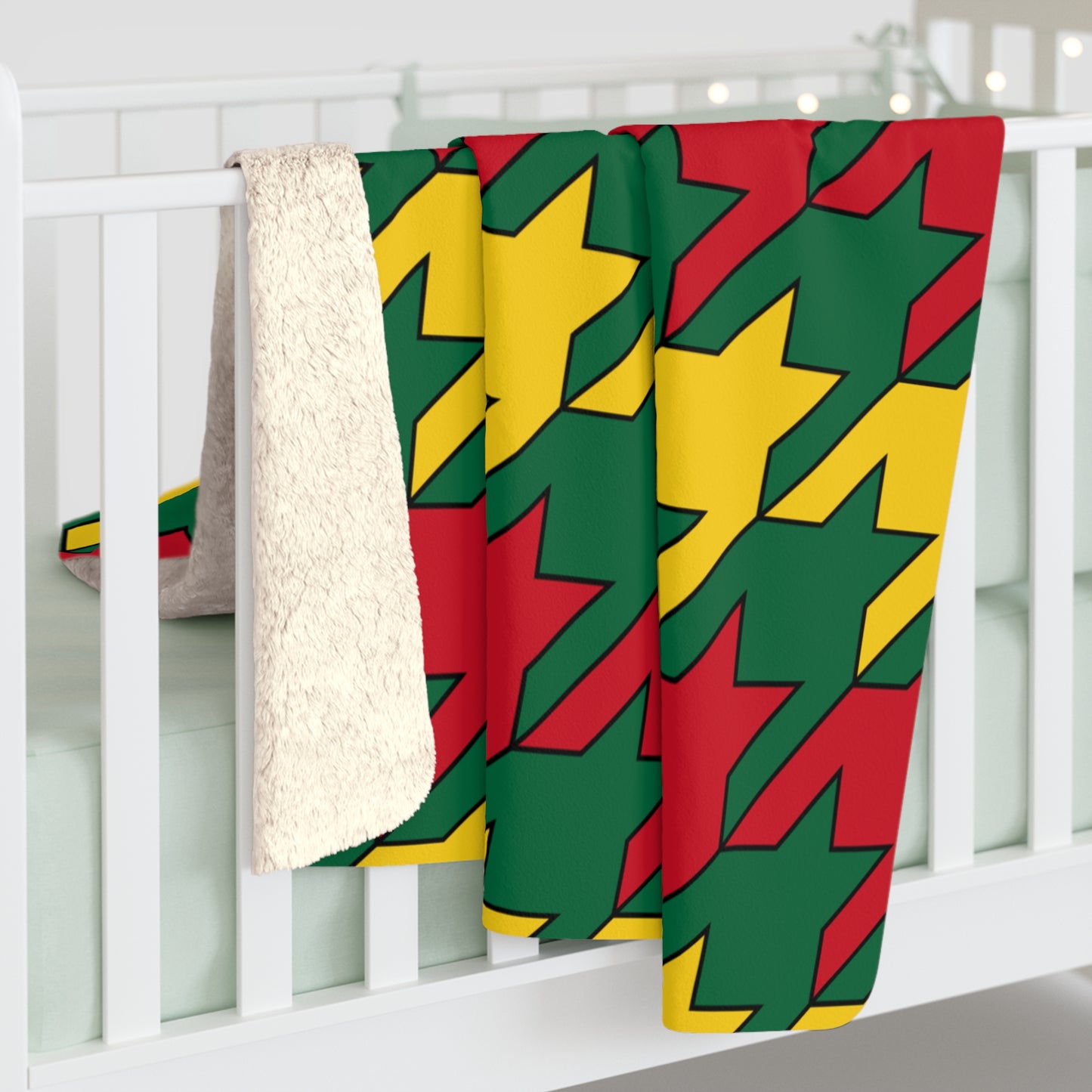 Ghana Retro Houndstooth Blanket Throw