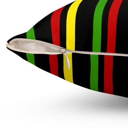 Saint Kitts And Nevis Retro Stripes Cushion Pillow