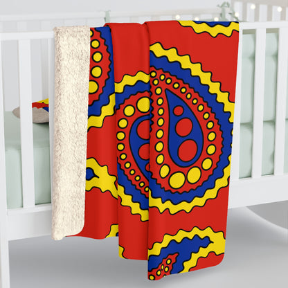 Romania Retro Paisley Blanket Throw