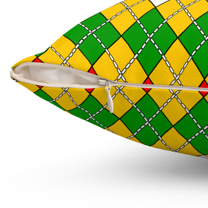 Mozambique Retro Argyle Cushion Pillow