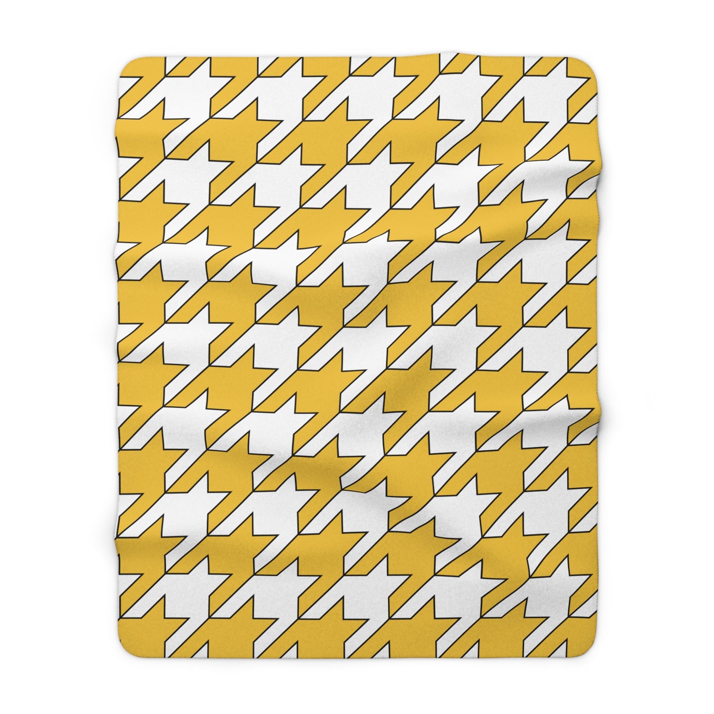 United States Virgin Islands Retro Houndstooth Blanket Throw