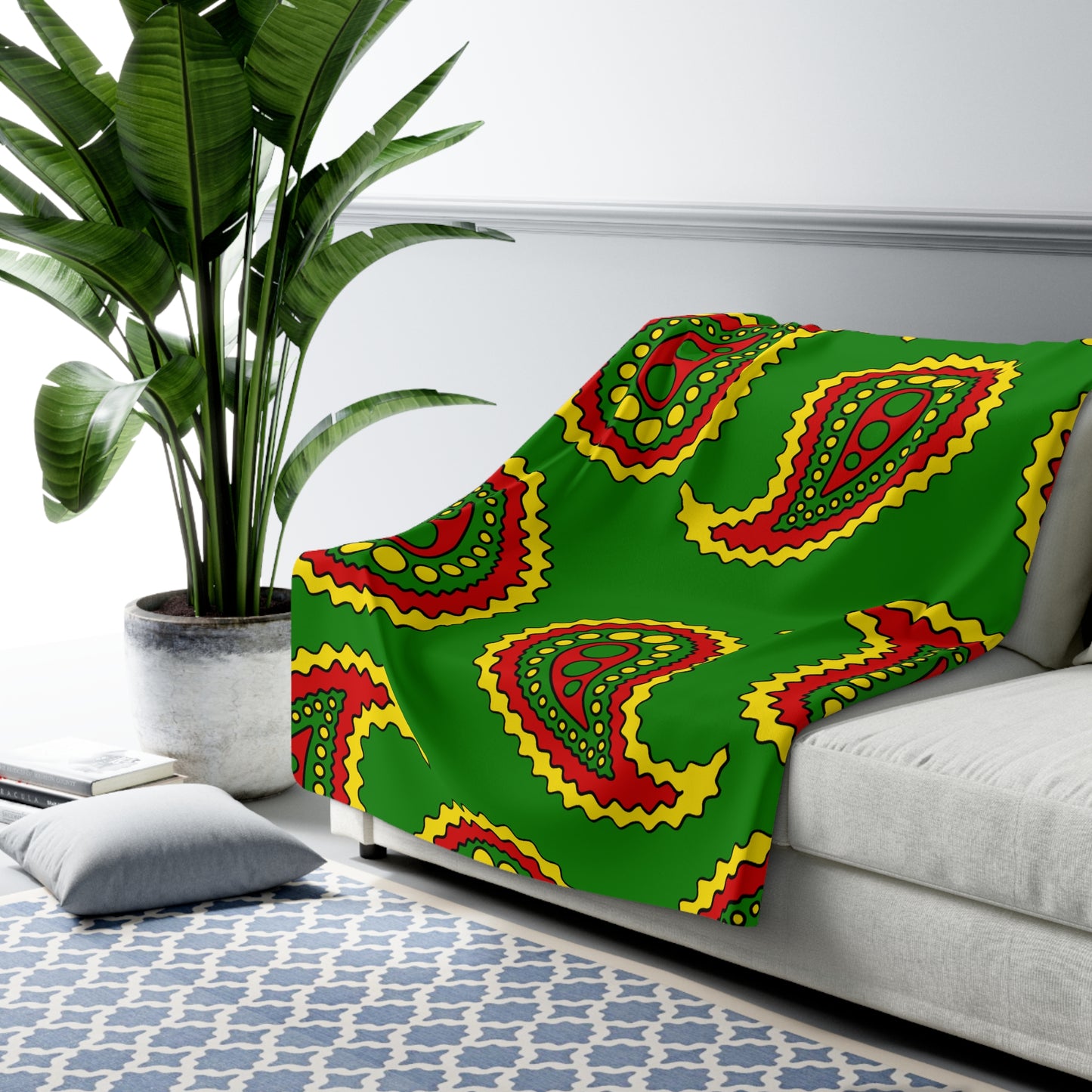 Togo Retro Paisley Blanket Throw