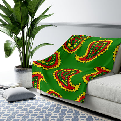 Togo Retro Paisley Blanket Throw