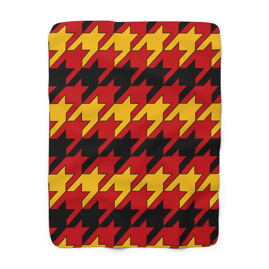 Timor Leste Retro Houndstooth Blanket Throw