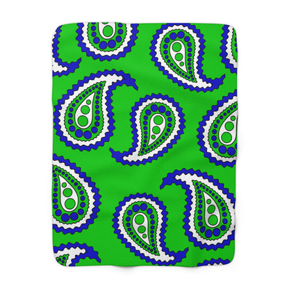 Sierra Leone Retro Paisley Blanket Throw