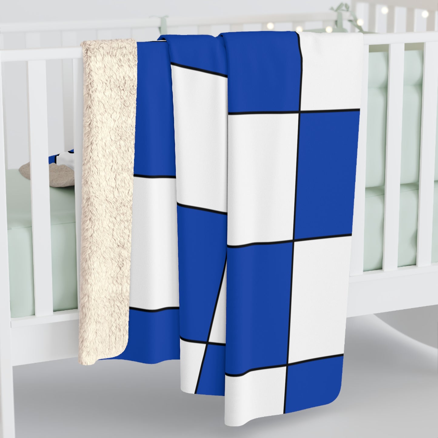 El Salvador Retro Check Blanket Throw