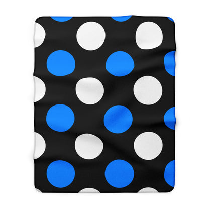 Estonia Retro Polka Dots Blanket Throw