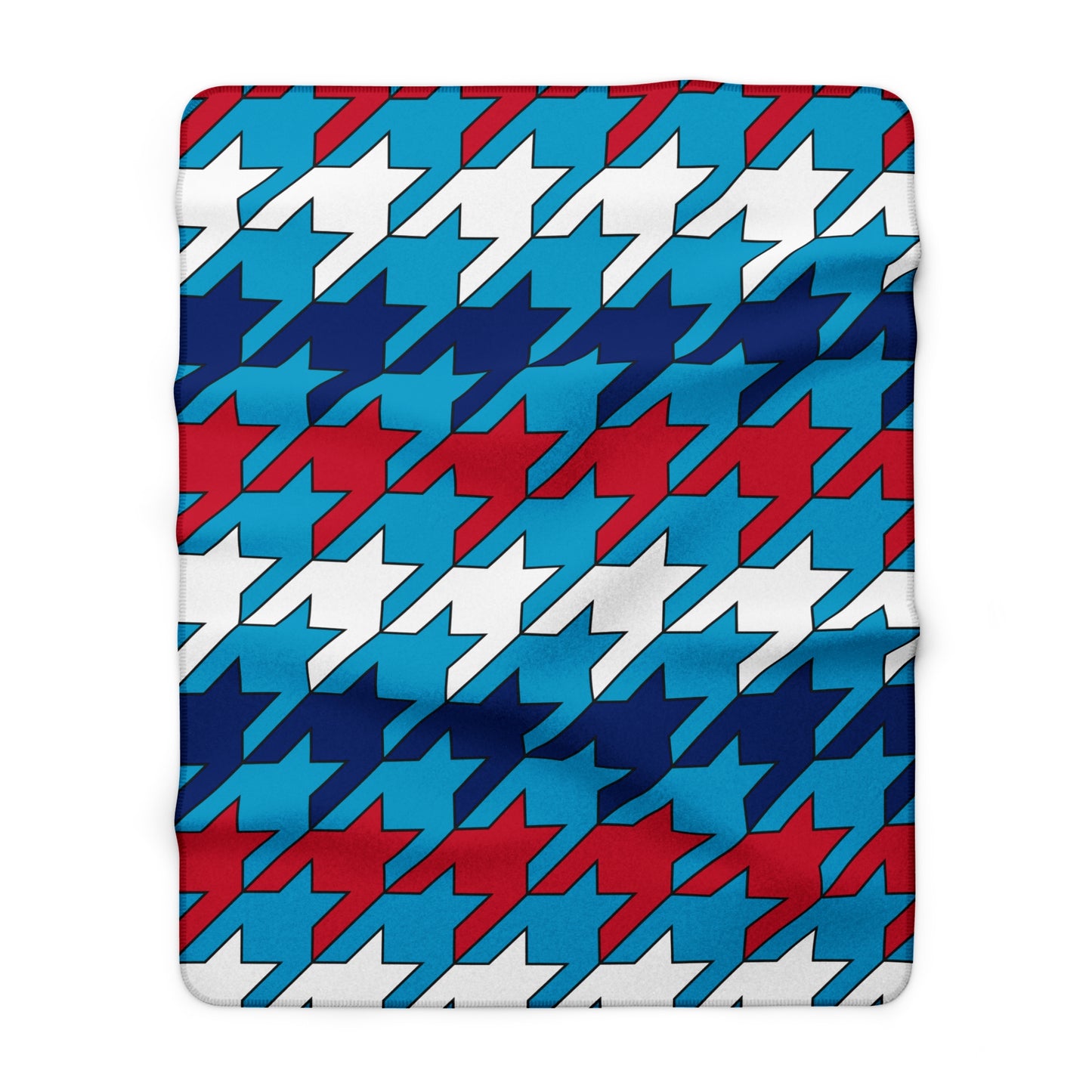 Tuvalu Retro Houndstooth Blanket Throw