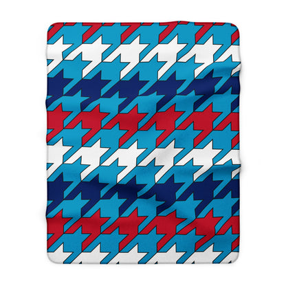 Tuvalu Retro Houndstooth Blanket Throw