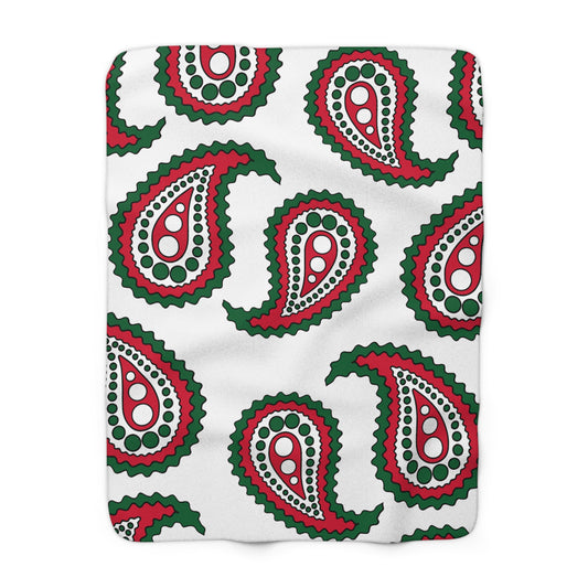 Algeria Retro Paisley Blanket Throw