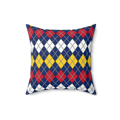 Turks And Caicos Islands Retro Argyle Cushion Pillow