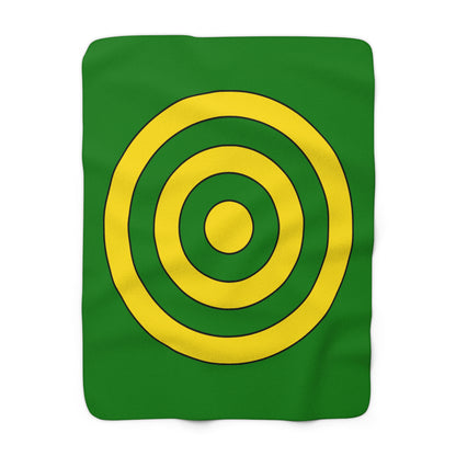 Cocos Islands Retro Target Blanket Throw