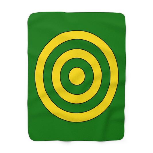 Cocos Islands Retro Target Blanket Throw