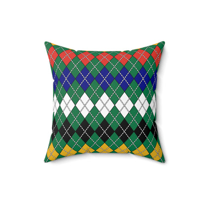 South Africa Retro Argyle Cushion Pillow