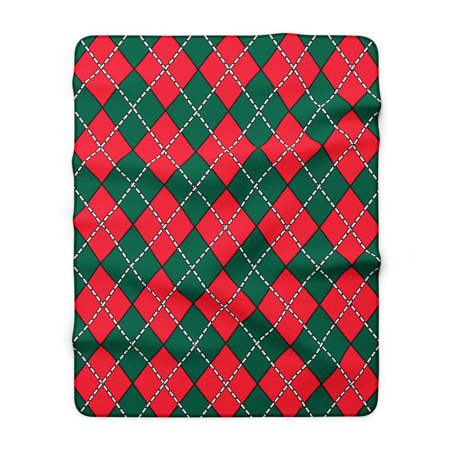 Bangladesh Retro Argyle Blanket Throw