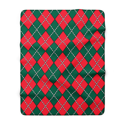 Bangladesh Retro Argyle Blanket Throw