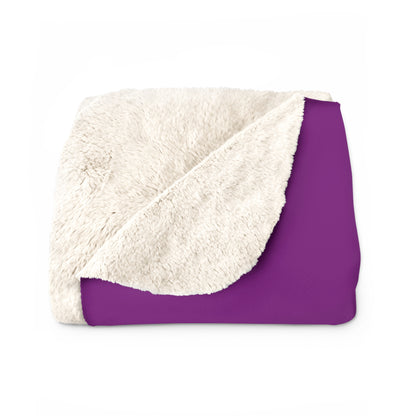 Purple, Yellow Retro Target Blanket Throw