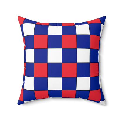 Sint Maarten Retro Check Cushion Pillow