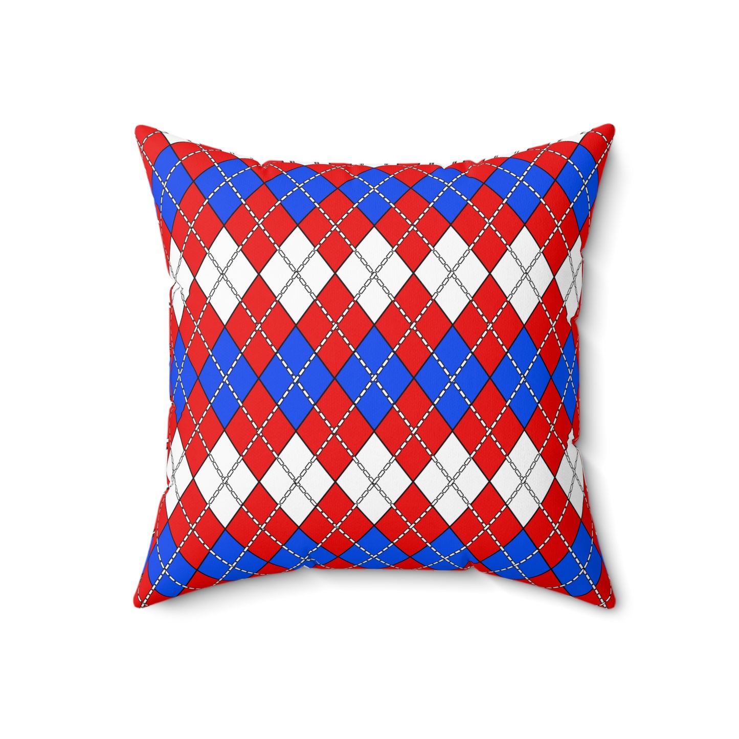 Puerto Rico Retro Argyle Cushion Pillow