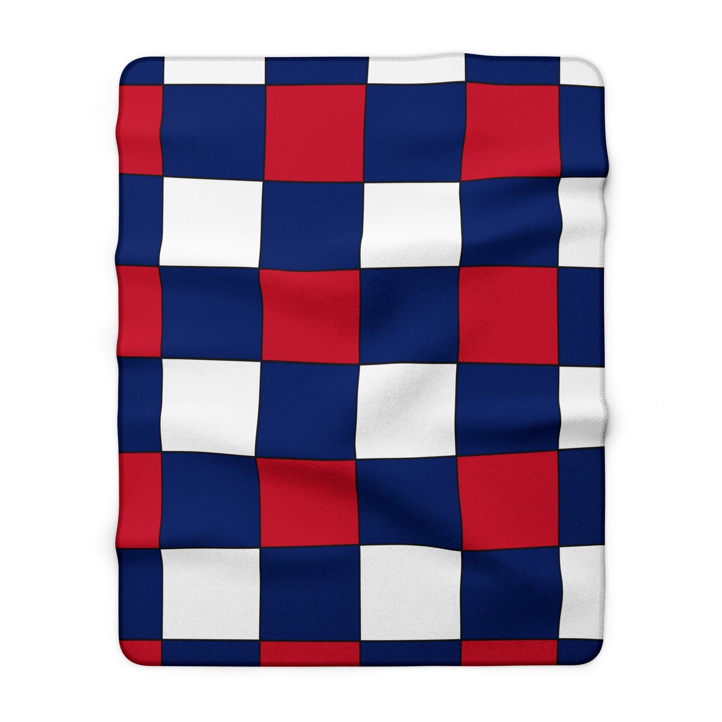 Anguilla Retro Check Blanket Throw