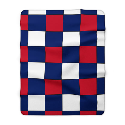 Ascension Island Retro Check Blanket Throw