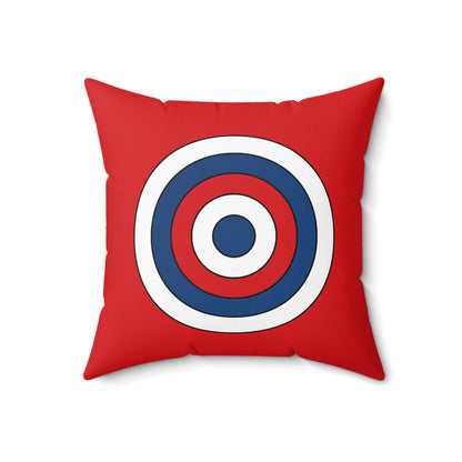 Czechia Retro Target Cushion Pillow