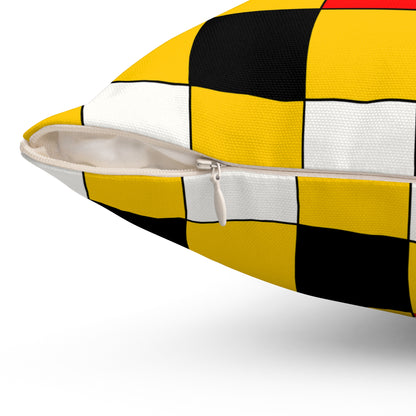 Mozambique Retro Check Cushion Pillow