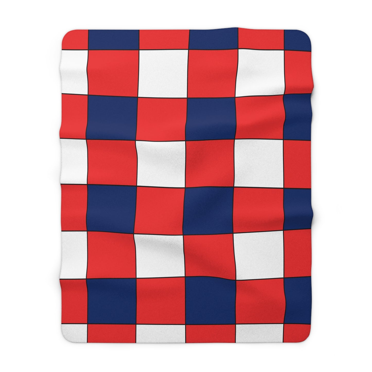 Svalbard And Jan Mayen Retro Check Blanket Throw