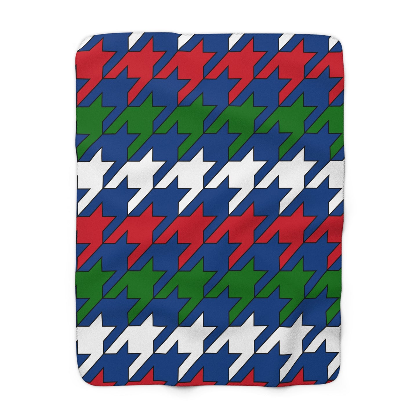 Belize Retro Houndstooth Blanket Throw