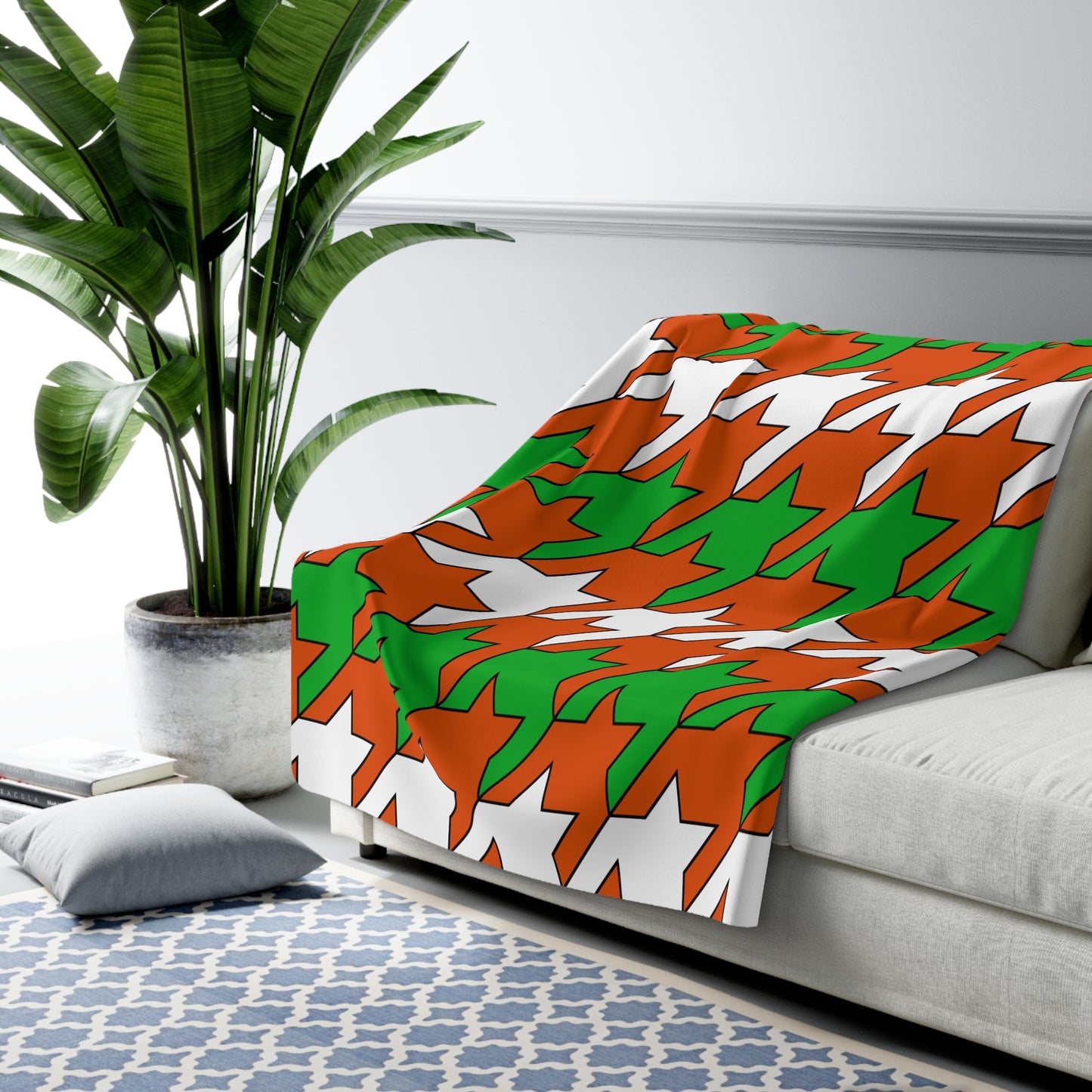 Niger Retro Houndstooth Blanket Throw