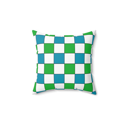 Uzbekistan Retro Check Cushion Pillow
