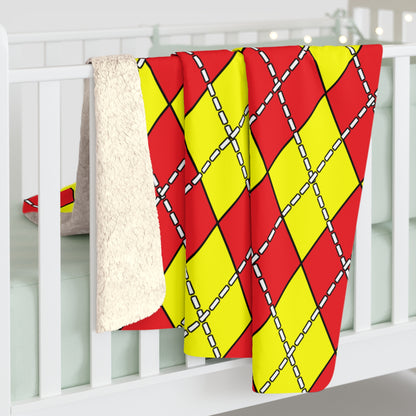 China Retro Argyle Blanket Throw