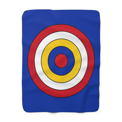 Philippines Retro Target Blanket Throw