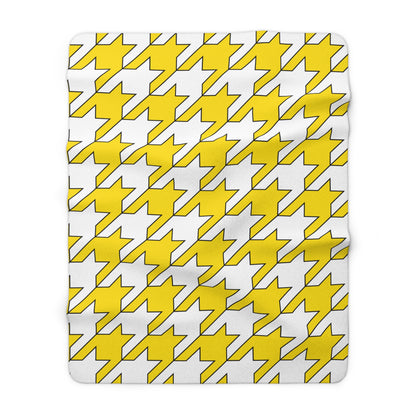Vatican City Retro Houndstooth Blanket Throw