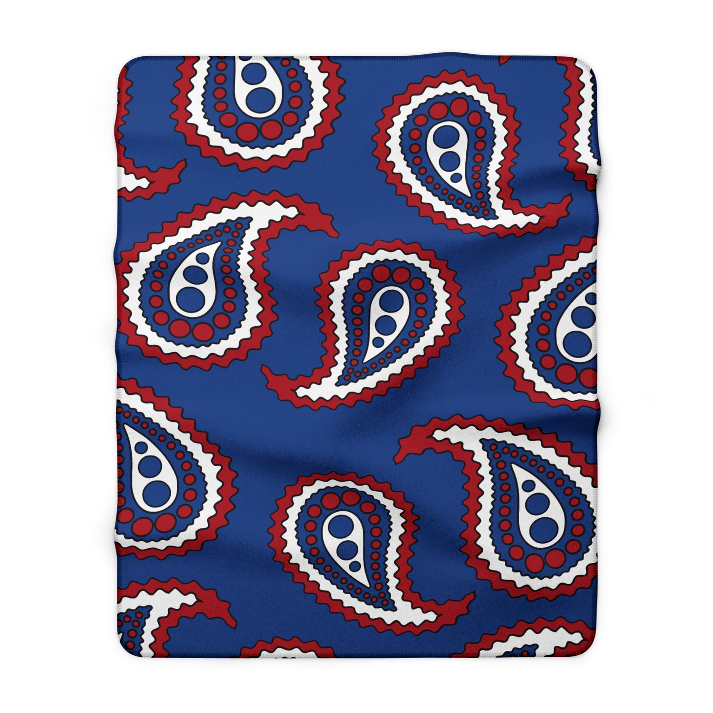 Caribbean Netherlands Retro Paisley Blanket Throw
