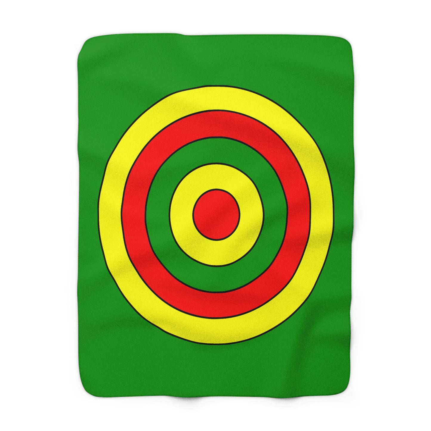 Guinea Retro Target Blanket Throw