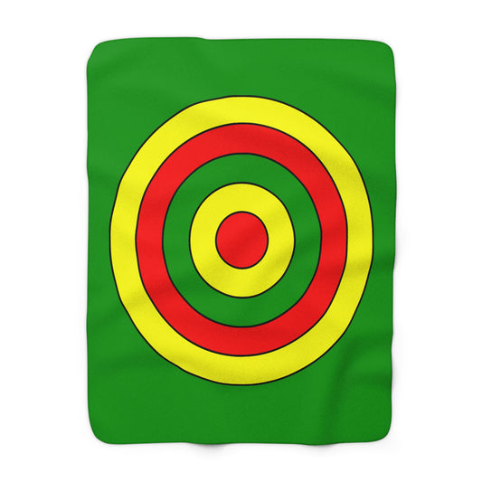 Guinea Retro Target Blanket Throw