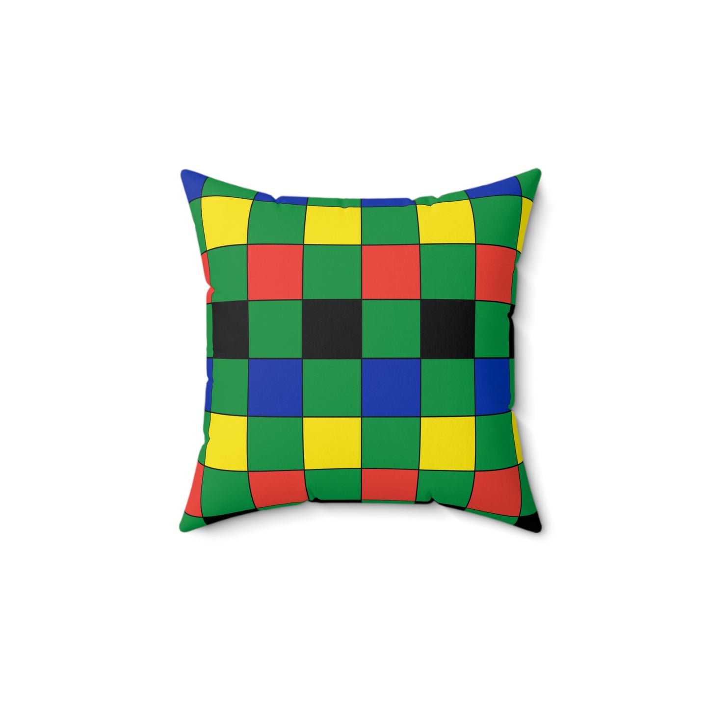 New Caledonia Retro Check Cushion Pillow